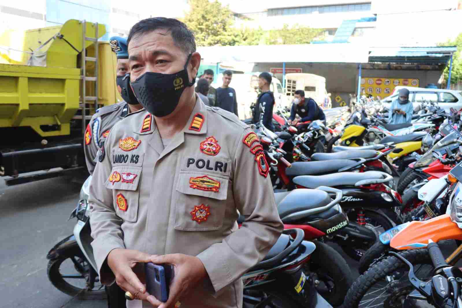 Polrestabes Kota Makassar Amankan Ratusan Sepeda Motor di Bulan Ramadhan