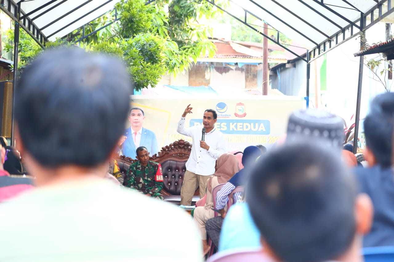 Ketua DPRD Makassar, Rudianto Lallo melakukan reses di masyarakat