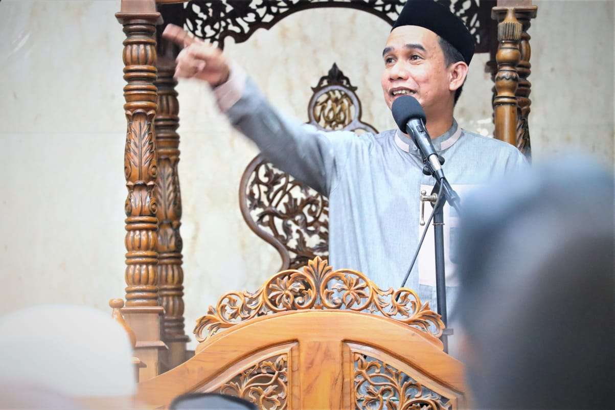 Ketua DPRD Makassar, Rudianto Lallo melakukan safari Ramadhan di Masjid Nurul Anshar Muhammadiyah