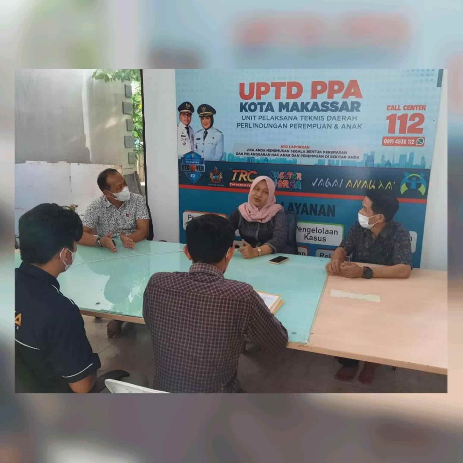 Optimalkan Penanganan Anak Yang Berhadapan Hukum Kanit PPA Polrestabes Makassar Kunjungi UPTD PPA Makassar