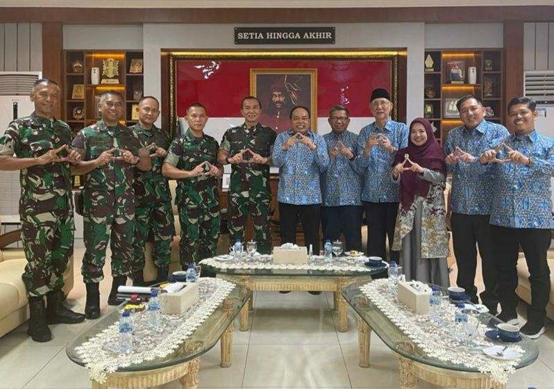 Kodam XIV Hasanuddin dan DPP Apindo Sulsel sepakat meriahkan Ramadan 2023 dengan kegiatan Gebyar Ramadan di Lapangan Hasanuddin. (Foto: Ist.)