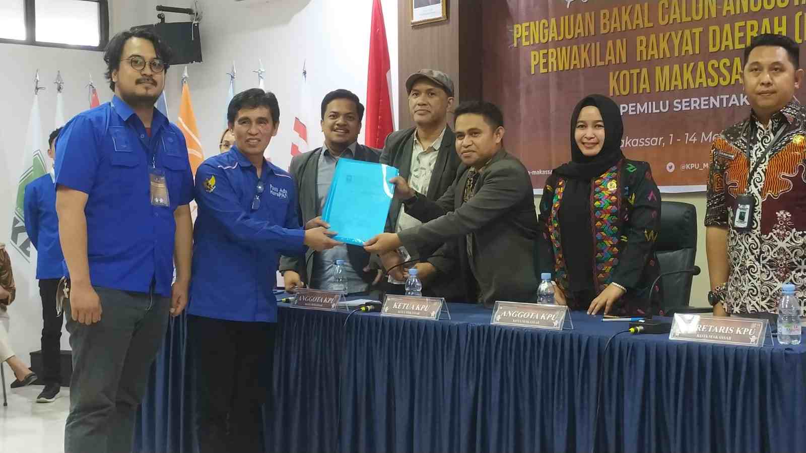 Resmi! PAN Makassar Daftar Bacaleg di KPU