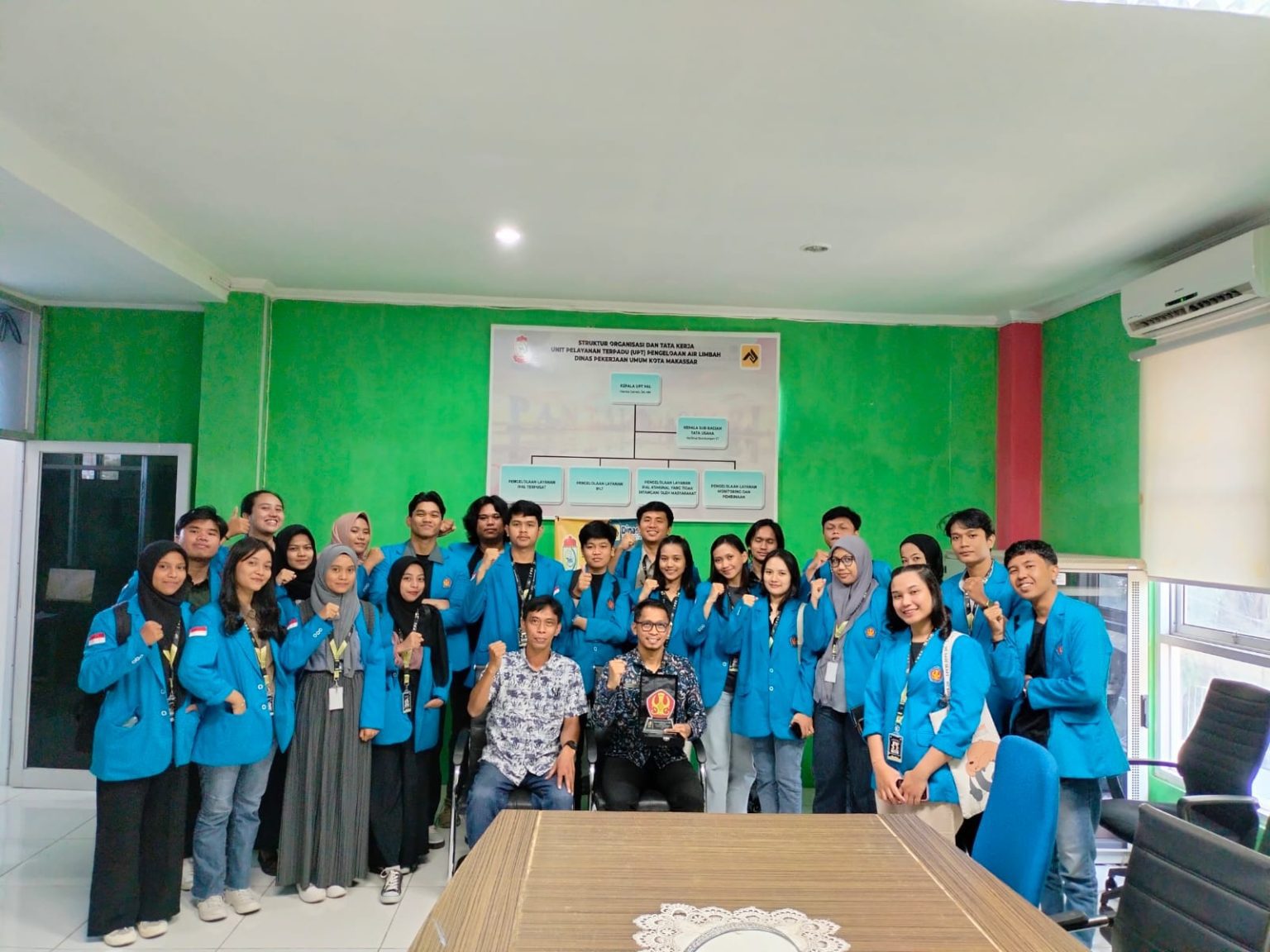 Mahasiswa Untad Belajar Pengelolaan Lingkungan Kota ke DPU Makassar