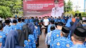 Ramdhan Pomanto Hadiri Langsung Pelantikan Pejabat Administrasi Pemkot Makassar 2024. (Humas Pemkot Makassar).