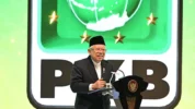 Wakil Presiden RI Ma'ruf Amin Saat Berpidato Pada Muktamar PKB di Bali