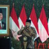 Presiden Prabowo Subianto Saat Memberikan Sambutan Rapat Kordinasi Nasional Pemerintah Pusat dan Pemeritah Daerah Tahun 2024