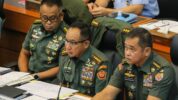 Panglima TNI Serta Jajaran Saat Rapat Dengar Pendapat Dengan Komisi I DPR Bahas RUU TNI