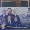 Wakil Ketua Umum Partai NasDem Saan Mustofa Saat Memberikan Sambutan Dalam Acara Pelantikan Pengurus DPD Partai NasDem Bekasi