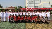 Wakil Wali Kota Bekasi, Abdul Harris Bobihoe Memimpin Upacara Peringatan Hari Lahir Pancasila di Plaza Pemkot Bekasi
