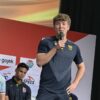 Pemain Oxford United, Ole Romeny Saat Konferensi Pers Jelang Pembukaan Piala Presiden 2025