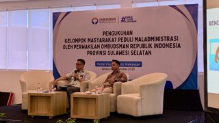Perkuat Pengawasan Pelayanan Publik, Ombudsman Sulsel Kukuhkan Kelompok Masyarakat Peduli Maladministrasi