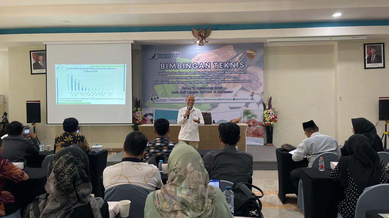 BBPOM Makassar Dorong Kepatuhan Pelaku Usaha Lewat Bimbingan Teknis Obat Bahan Alam