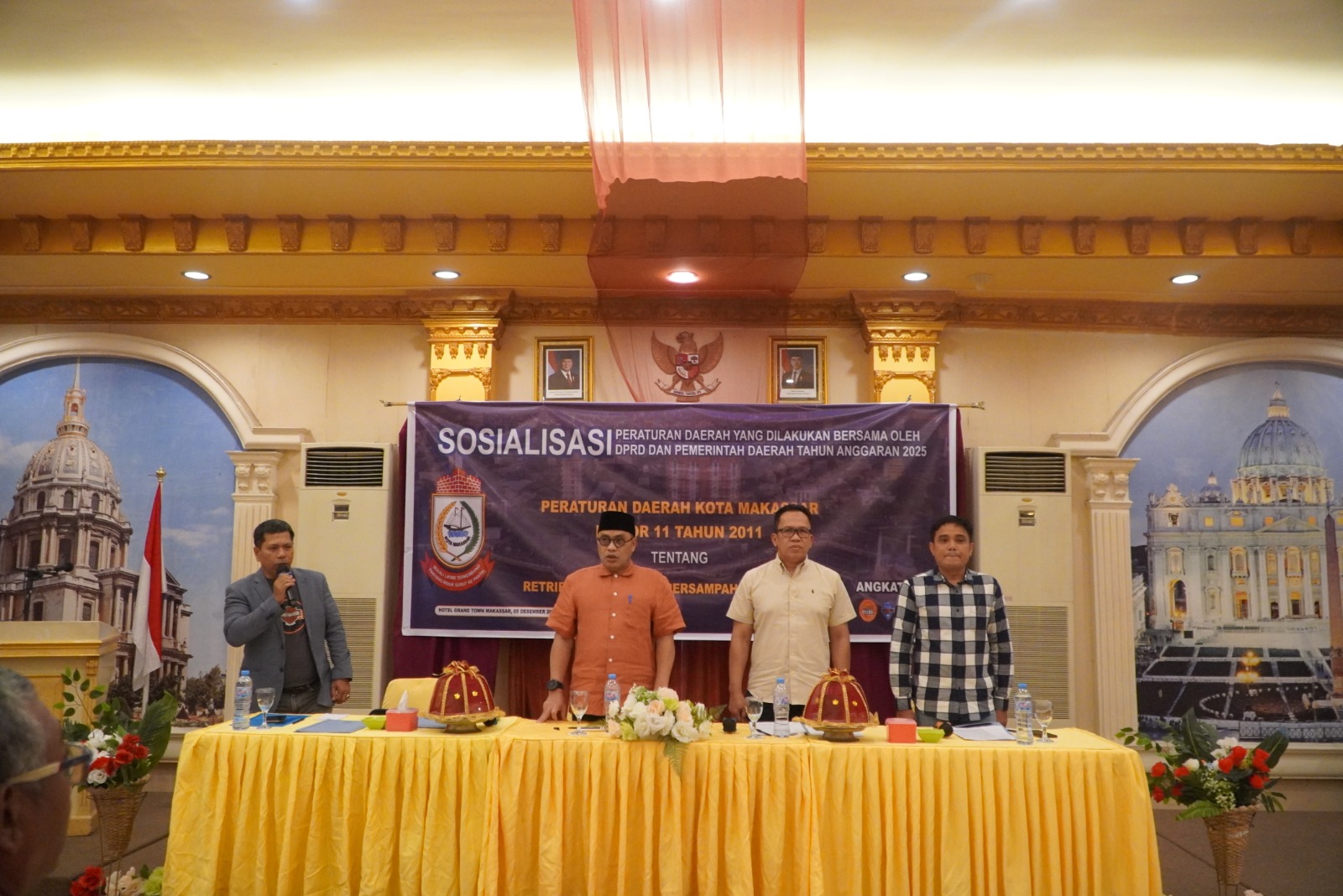 Camat Rappocini Menghadiri Sosialisasi Perda Retribusi Persampahan