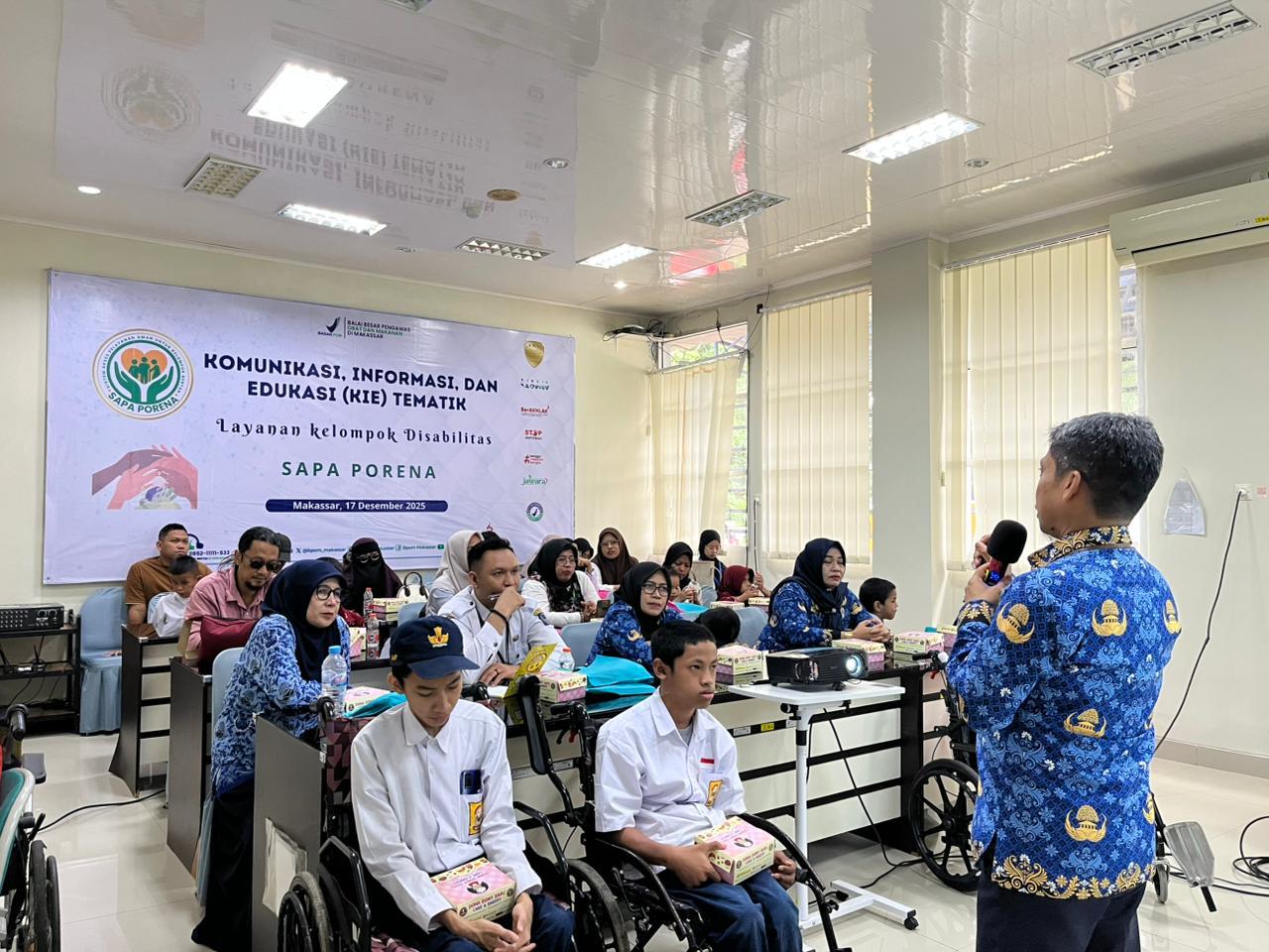 BBPOM Makassar Libatkan Kelompok Disabilitas dalam KIE Tematik Layanan Publik Inklusif